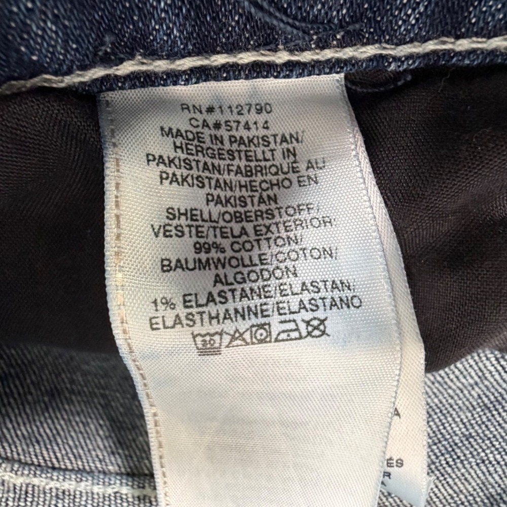 True Religion Men Skinny Jeans Dark Wash Denim Y2K Minimalist Blue 36x32 - Picture 10 of 10